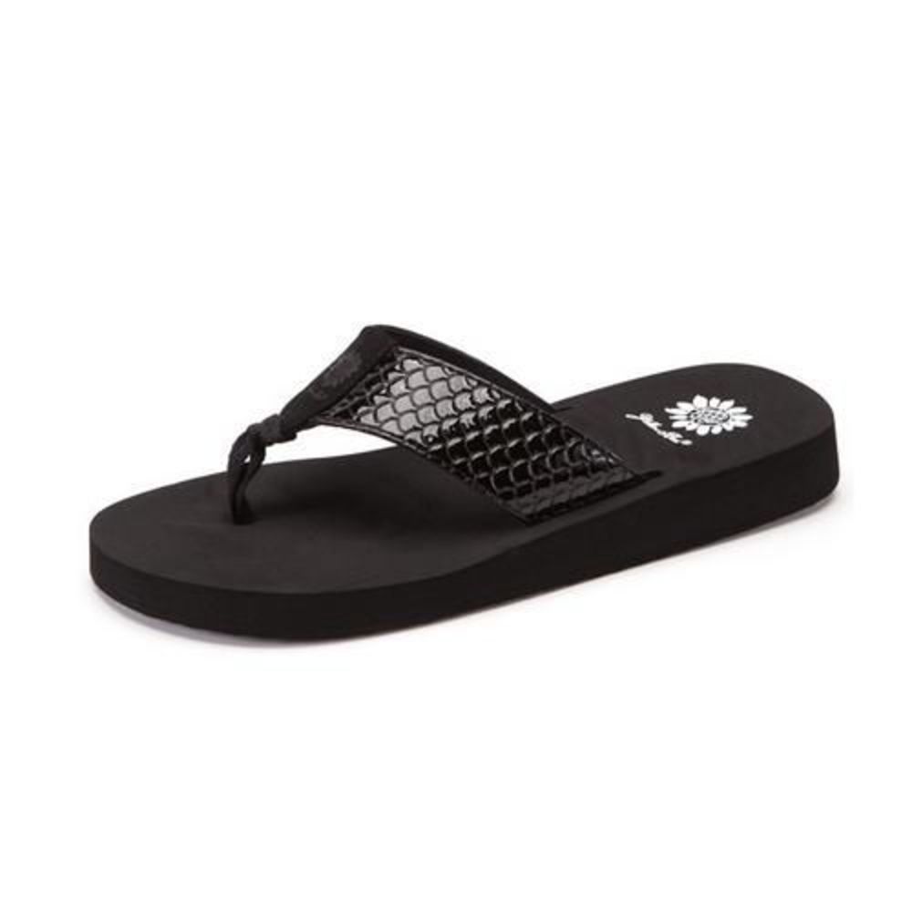 Yellow Box Sammi Black Womens sandals 11 NEW